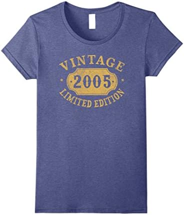 Womens 2005 13 years old 13th B-day Limited Birthday Gift T-Shirt Small Heather Blue