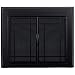 Pleasant Hearth EA-5010 Easton Black Firescreen Small Fireplace Glass Door, Midnight