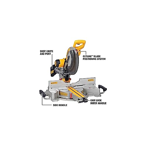 DEWALT Miter Saw, 12 Inch, 15 Amp, 3,800 RPM, Double Bevel Capacity, photo 10