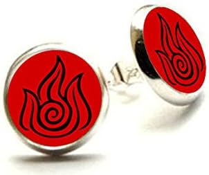 Avatar Earrings avatar stud avatar jewelry the last airbender fire nation fire nation earrings fire nation jewelry fire nation earrings