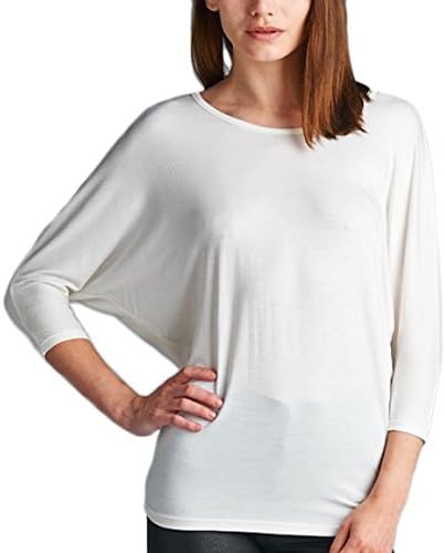 Paolino Palazzo Pants with Dolman Bat Wing Top Tees - XL Black White