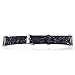 WffKuTooS Compatible with Samsung Gear S2 Watch Band, Leather Flash Glitter Bling Band Wristband Strap for Gear S2 SM-R720 / SM-R730 Smart Watches (Black)