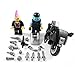 Police SWAT Vehicle and Black Motorcycle - Building Block Toy