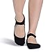 Flyen Women's Yoga Grip Socks for Barre Pilates Ballet Dance Low Cut Socks Non Slip Skid Cotton Ankle Sport Toe Shoes One Size 5-10