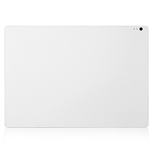 Microsoft Surface Book 2015 Tablet and Keyboard Screen Protector + White Carbon Fiber Skin Protector by ArmorSuit MilitaryShield Anti-Bubble Shield w/ Lifetime Replacements