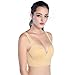 ROPALIA Womens Fitness Yoga Sports Bra Wirefree Seamless Padded Push Up Racerback Top Skin S