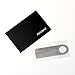 Airisland Stainless Steel Keychain Comb Small Pocket Comb Mini Anti-static Beard Mustache Comb 3.15 inches