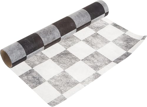 Talking Tables Alice in Wonderland Black & White Check Table Runner 200x30cm – Mothers Day Decorations, Afternoon Tea Parties, Mad Hatter Birthday Parties, Reusable, Recyclable, Easter Decorations