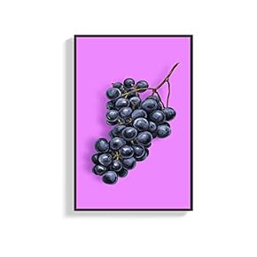Framed Canvas Wall Art for Living Room, Bedroom Colorful Fruits Canvas Prints for Home Decoration Ready to Hang - 16x24 inches