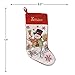 Personalized Heirloom Christmas Stocking Needlepoint Snowman, 100% Wool, 9.5