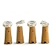 JOJOO Set of 4 Warm White Wine Bottle Cork Lights - 32inch/ 80cm 15 LED Copper Wire Lights String Starry LED Lights for Bottle DIY, Party, Decor, Christmas, Halloween, Wedding or Mood Lights LT0154