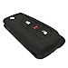 Coolbestda 2Pcs Rubber Flip Key Fob Remote Cover Case Protector Keyless Entry Jacket for 2018 2017 Toyota Corolla iM Black