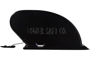 Lower Salt Co. Paddle Board River Flex Fin, Bends When Needed to Absorb Shock, for Most SUPs with Slide-in Style Fin Boxes, Unbreakable Replacement SUP River Fin