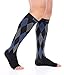 Doc Miller Open Toe Compression Socks for Men & Women, 30-40 mmHg Knee High Support, Toeless Design for Daily Leg Comfort, Breathable Nylon Spandex, 1 Pair