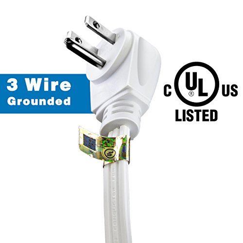 12-Feet 3 Outlet Extension Cord, Kasonic [UL Listed] 16/3 SPT-3; Triple Wire Grounded; Multi-Outlet; 13 Amp- 125V- 1625 Watts (12 Feet-2Pack) - Thumbnail 3