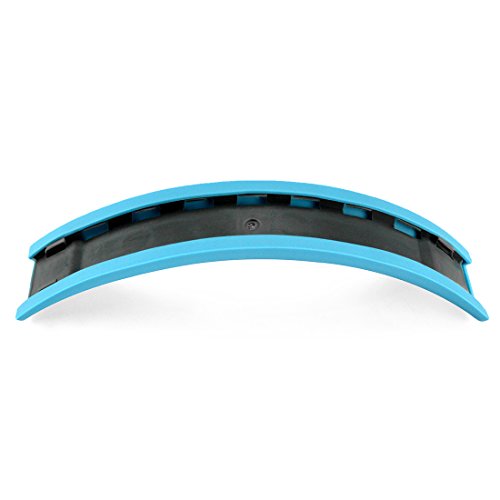 Geekria Headband for Beats by Dr. Dre Solo, Solo HD, Solo 2.0 On-Ear Headphones Replacement Headband / Rubber Cushion Pad Repair Parts (Light Blue)