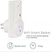 WenTop Wi-Fi Remote Control Outlet Switch Wireless Smart Plug with Timer and Energy Management for Lights and Home Automation App for Iphone and Android Smartphones
