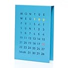Block Perpetual Calendar, Blue