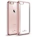 iPhone 6s Plus Case,Hallsen [Electroplating TPU] Ultra Slim Lightweight Crystal Clear Back Cover Soft TPU Case for Apple iPhone 6 Plus/6s Plus 5.5inch - Rose Gold