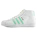 Adidas Pro Model Men Round Toe Leather White Fashion Sneakers