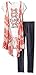 One Step Up Girls' 2 Pc Set Hacci Vest Tee Jegging