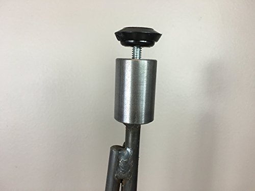 Hairpin Leg, Metal Table Leg Set of (4),Modern Industrial, 3-Rod Hairpin Leveling Legs - Raw Steel - 16 inch high to 40 inch high - FREE SHIPPING - Thumbnail 3