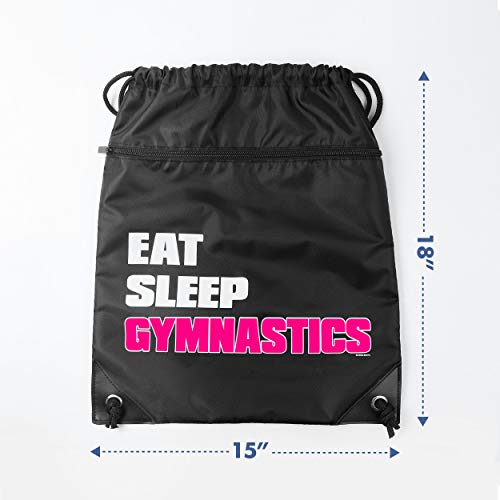 Eat-Sleep-Gymnastics-Sack-Drawstring-Bag-For-Youth-Girls-Boys-Kids-18-X-15