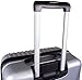 20-Inch ABS Lightweight Carry On Spinner Luggage - Silver - Utopia Home