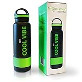 21 Oz Stainless-Steel Water Bottle. SPRING SALE Limited Time! Dual Wall Light Weight. Insulated. Indestructible. Lemon Iced Water, Hot Water, Tea. Floats. Easy grasp. No-leak. Packaged to Gift.