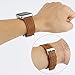 Doboli Compatible with Apple Watch Band 42mm 44mm Genuine Leather Replacement iwatch Bands for Series 4 3 2 1 Brown