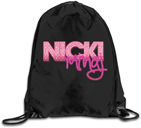 nbvncvbnbv Drawstring Bulk Bags Cinch Sacks Backpack Pull String Bags Nicki Minaj Travel Camping Backpack