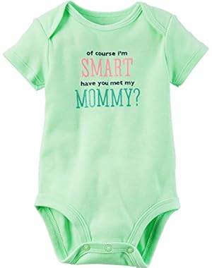 Baby Girls' I'm Smart Bodysuit