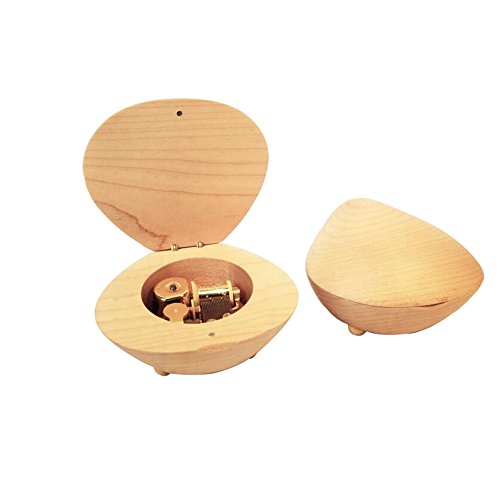 Music box plays "castle in the sky" shell shaped musical boxes