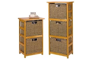 2 Drawer And 3 Drawer Storage Units Natural Seagrass Amazon Co
