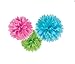 amscan Multi Fluffy Paper Decorations, 16