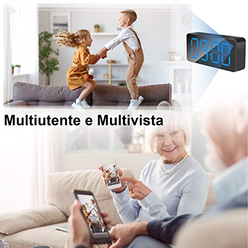 LXMIMI WiFi Spy Camera, 2.4G/5Ghz WiFi Hidden Camera Clock | HD 1080P Mini Wifi Spy Camera with Motion Detection and Night Vision, Support Remote View