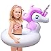 Unicorn Pool Float, Pool Floats for Kids Inflatable Unicorn Float for Pool Kids Floaties Swim Rings Summer Toys for 5 10 Year Old Girls Boys Toddlers Child Floating Tubes