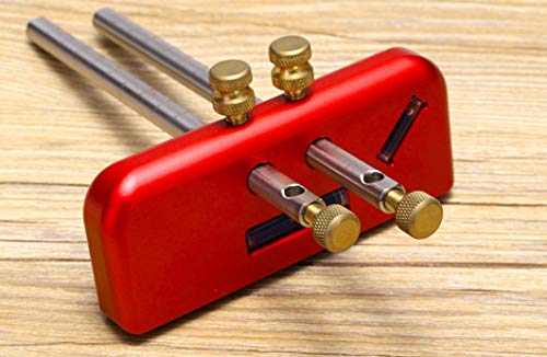 Adjustable Aluminum Alloy Marking Gauge Wood Scribe Mortise Gauge DIY Woodworking Scribing Tool(Refill not included)