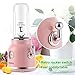 ARVOCA Blender, Smoothie Blender with 2 x 600ml Tritan BPA-Free Cups with Lids, Countertop Blender for shakes and smoothies, Frozen Fruit Vegetables Drinks, FDA Approved - Pink