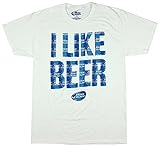 Budweiser Bud Light I Like Beer Licensed Graphic T-Shirt