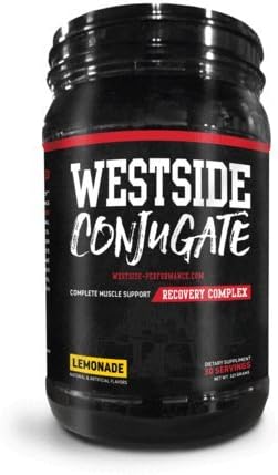 Westside Performance Nutrition Conjugate Complete Muscle Support Recovery Complex with BCAAs and Added Glutamine – 30 Servings, Lemonade (Lemonade)