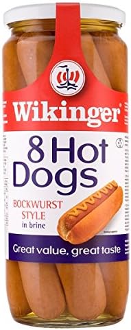 Wikinger 8 Hot Dogs Bockwurst Style in Brine 1030g
