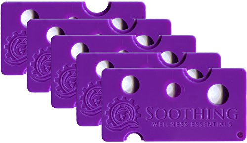 Soothing Wellness Essentials 5 PACK Essential Oils Opener Key Tool Set (ORCHID PURPLE) - The Perfect Opener and Remover Accessory for Roller Balls and Caps on Most Bottles