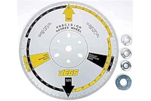 JEGS Precision Cam Degree Wheel | 11” Diameter | Made in USA | 3/4 “ Center Hole | Includes Three Bushings and One Steel Washer