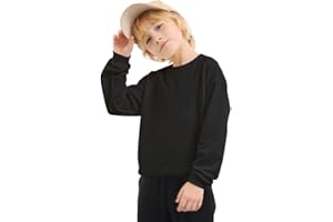 JIAHONG Kids Fleece Sweatshirts Soft Cotton Warm Crewneck Shirt Long Sleeve Pullover Sweatshirts for Boys or Girls