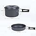Camping Cookware Mess Set ,Lightweight , Compact & Durable Hard Anodized Aluminum Outdoor Backpacking Cookware Multifunctional Plier and Folding Spork Picnic Bowl Pot Pan Set (14-Piece) BENERAY