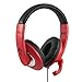 ThinkWrite Premium Headset for Apple iPad, Google Chromebook, Kindle Fire, Android Tablet and Laptops (Black) (Red)