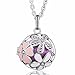 EUDORA Harmony Bola Summer Flower 20mm Musical Chime Pendant 30 inches Necklace Prayer Ball