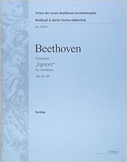 ベートーヴェン: 「エグモント」序曲 Op.84／新ベートーヴェン全集版／ヘル編／ブライトコップ ＆ ヘルテル社／指揮者用大型スコア