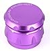 Chromium Crusher Drum 2.5 Inch 4 Piece Tobacco Spice Herb Grinder -Purple
